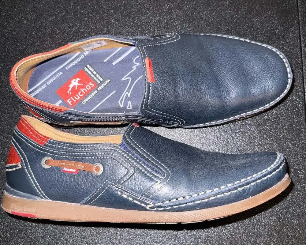 Fluchos‎ Nautical Collection Leather Slip-On Shoes Size 41